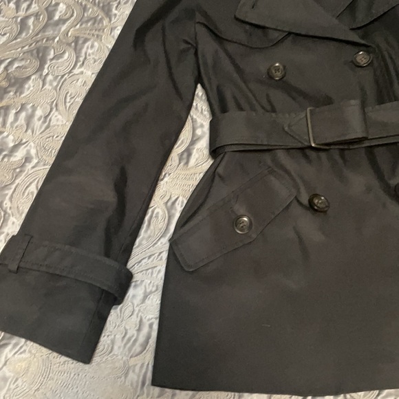 Coach black trench coat with belt. Worn twice. Perfect condition. - Picture 4 of 11